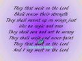 Fred Hammond They That Wait Lyrics