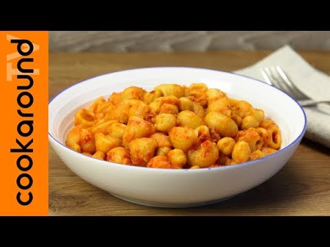 Pasta and chickpeas with 'nduja