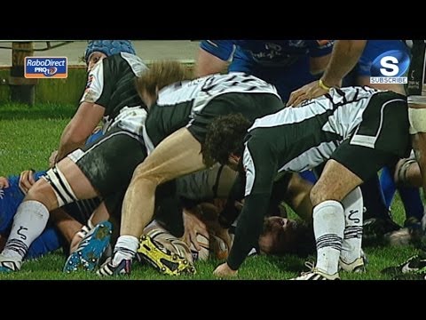 Dries van Schalkwy Try - Zebre v Leinster 9th February 2014