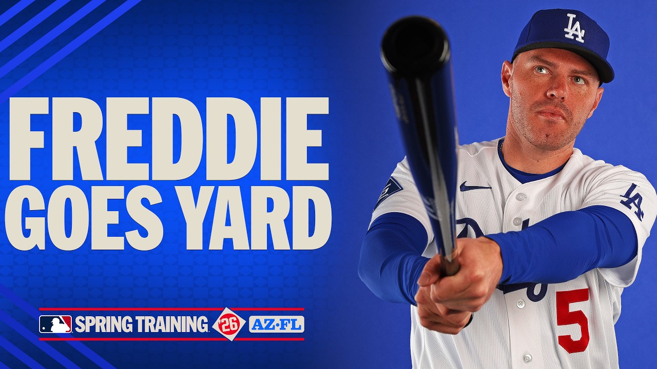 Freddie Freeman goes yard for the Dodgers in Spring Training (MLB highlights)