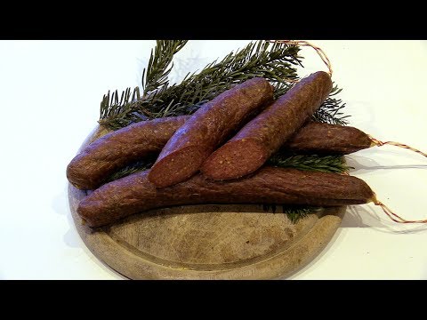 Cabanossi vom Reh/Wildschwein Schritt für Schritt mit Rezept.