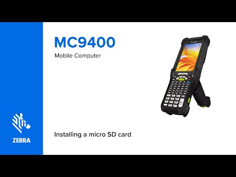Easy Steps | To Install a Micro SD Card in your MC9400/MC9450 Ultra-Rugged Mobile computer | Zebra
