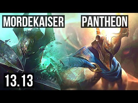 MORDEKAISER vs PANTHEON (TOP) | 800+ games, 8/1/0, 1.1M mastery, Godlike | NA Diamond | 13.13