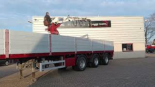 Pacton T3 003 Kennis 16TM Crane -3 axle stone trailer, Boom trailer -2  poluprikolica sa ravnom platformom | Slika 4 - Autoline