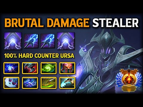 BRUTAL DAMAGE STEALER OFFLANE Razor Max8Slotted Items 100% Nightmare of Melee Enemies 7.39e DotA 23