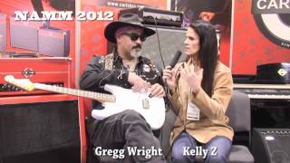 Kelly Z Chats With Gregg Wright @ The Carlsbro Amps Exhibit at NAMM 2012.