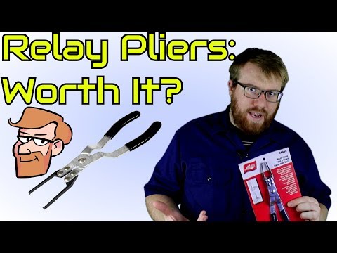 Part of a video titled Are Relay Puller Pliers Worth Buying? • Cars Simplified Tool Reviews