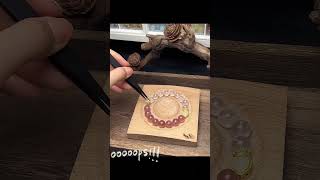 Immersive bracelet making! #crystal #bracelet #handmade #handmadebracelet #jewelry #beads #diyideas