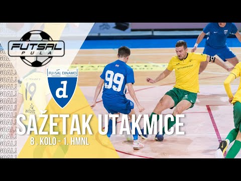 Highlights | MNK Futsal Pula Stanoinvest - MNK Futsal Dinamo | 1. HMNL, 8. kolo