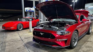 1200hp TURBO C5 Corvette vs 1000hp TURBO Mustang on the STREET!