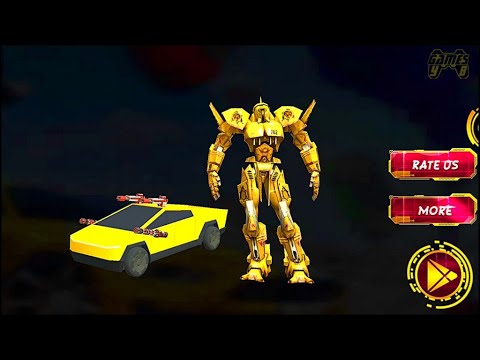 Us Tornado Robot Transforming Cyber Truck Battle: Yellow Robot Transform - Android Gameplay