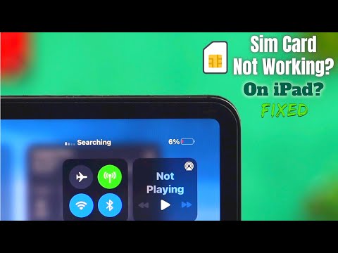 Fixed: SIM Card Not Working iPad Pro/Air/Mini!