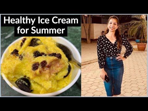 Mango Ice Cream Recipe for Summer - How to Make Healthy Mango Ice Cream for Weight Loss | Fat to Fab Video