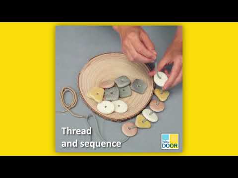 Slide 4 - Lacing Pebbles, 18 Pieces (video)