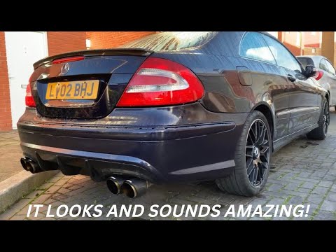 Respraying Painting Installing Custom AMG Bodykit & Spoiler Mercedes CLK W209 C209 IT LOOKS AMAZING!