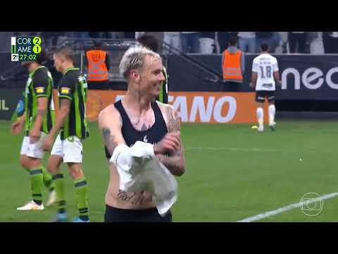 GOL DO ROGER GUEDES HOJE | GOL DO CORINTHIANS | CORINTHIANS 3 X 1 AMERICA MG | GLOBO SP FHD