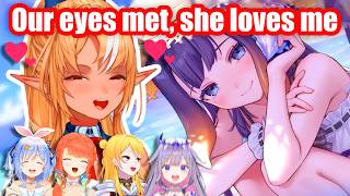All Holomems (especially Flare)'s reaction to Ina's new card on Hololive Dreams【HoloEN】