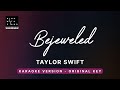 Bejeweled - Taylor Swift (Original Key Karaoke) - Piano Instrumental Cover with Lyrics & Tutorial