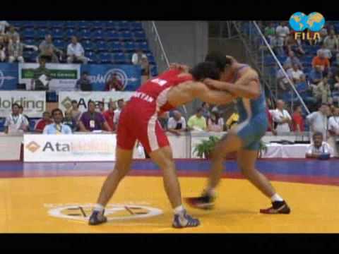 Budapest 2010 Greco-Roman MANUKYAN Rafik (ARM) - MOHAMMAD  Kamal (IRI) at 74 kg 1-8 Finale.wmv