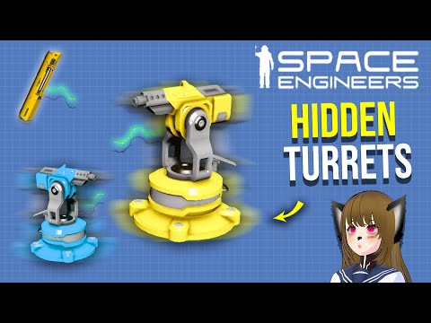 Hidden Turret Trap Using new DLC Block, Space Engineers