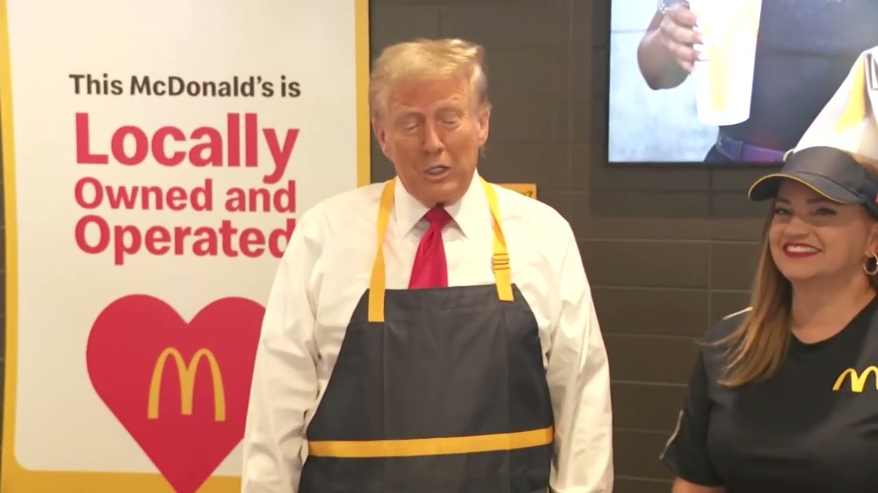 Donald Trump works at McDonalds in Pennsylvania