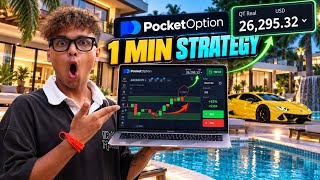 Pocket Option | $8,000 To $26,000? 🤯 With Secret 1 Minute Strategy | Pocket Option Trading Strategy