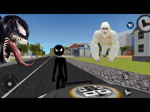Naxeex Black Panther Stickman Rope Hero Vice Town City Crime Simulator - Android Gameplay HD