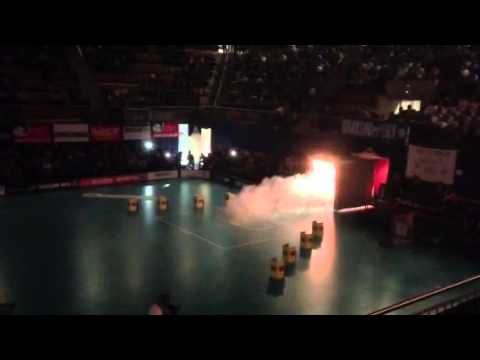 Einlauf Unihockey-Cupfinal 2014