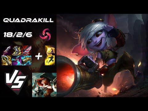 BOTTOM Tristana vs Miss Fortune [QUADRAKILL] - NA Grandmaster Patch 14.23
