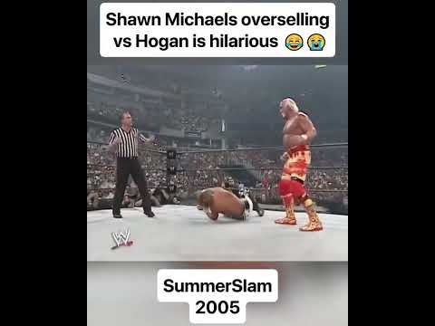 Shawn Michaels overselling Hulk Hogan at SummerSlam 2005 will NEVER not be funny 😂😭 #wwe