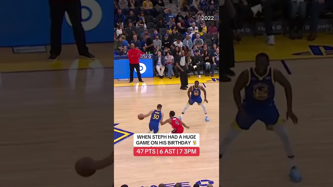 Take a look back at Stephen Curry recording 47 points on his birthday in 2022 👨‍🍳