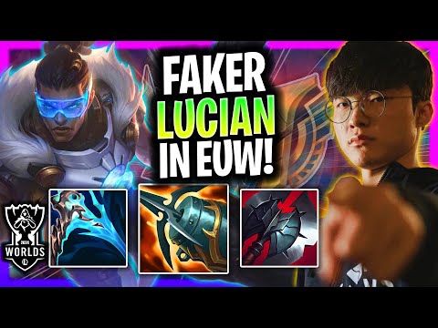 FAKER IS SO CLEAN WITH LUCIAN IN EUW SERVER!  T1 Faker Plays Lucian Mid vs Vladimir! Worlds Bootcamp