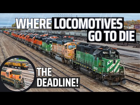 The DEADLINE - Where Locomotives go to DIE... -SD9s, GP30 bodies, and much more-