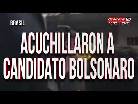 Acuchillaron al candidato presidencial Jair Bolsonaro