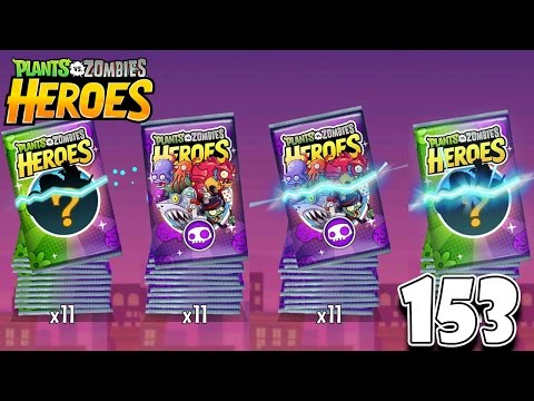 🔴 Plants vs Zombies Heroes Walkthrough 153 - 4 Premium Cards Pack Opening - 6 Legendary Cards