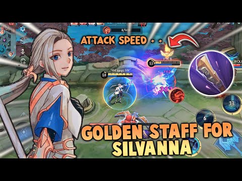 GOLDEN STAFF FOR SILVANNA ‼️ EASY DELETE ENEMY | SILVANNA BEST BUILD 2023 | MOBILE LEGENDS