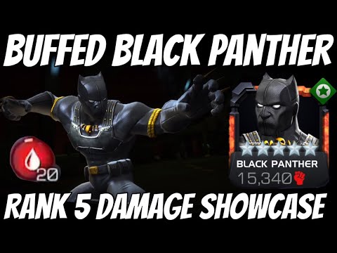 NEW BLACK PANTHER RANK 5 DAMAGE SHOWCASE - HE FEELS SO SMOOTH!!!