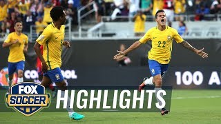 Coutinho completes his hat trick vs. Haiti | 2016 Copa America Highlights