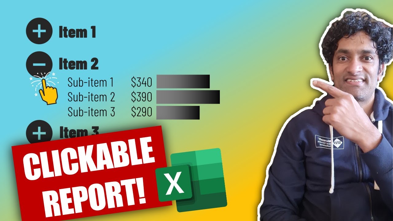 Use this crazy Excel trick to make a clickable report in just 4 minutes!