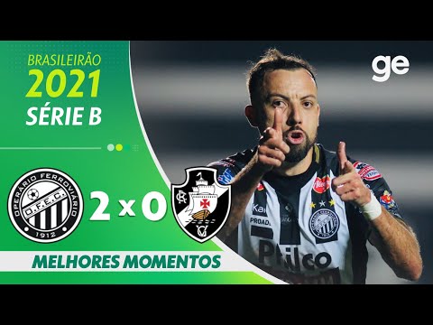 Gols e lances de Operário x Vasco da Gama