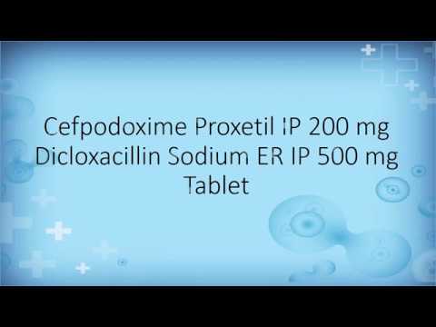 Cefpodoxime Dispersible Tablets
