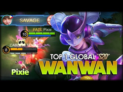 SAVAGE!! Perfect Crossbow of Tang! Pixie Top 1 Global Wanwan S20 - Mobile Legends: Bang Bang