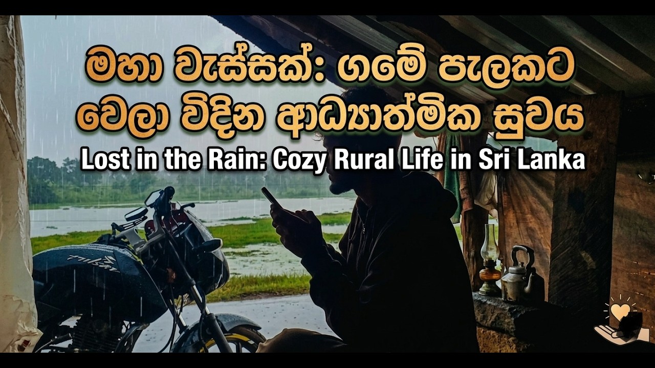 මහා වැස්සක්: ගමේ පැලකට වෙලා විඳින ආධ්‍යාත්මික සුවය \ Lost in the Rain: Cozy Rural Life in Sri Lanka
