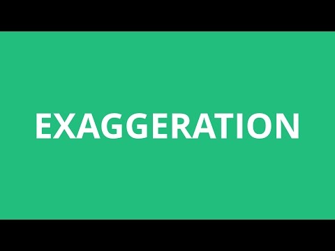 Part of a video titled How To Pronounce Exaggeration - Pronunciation Academy - YouTube