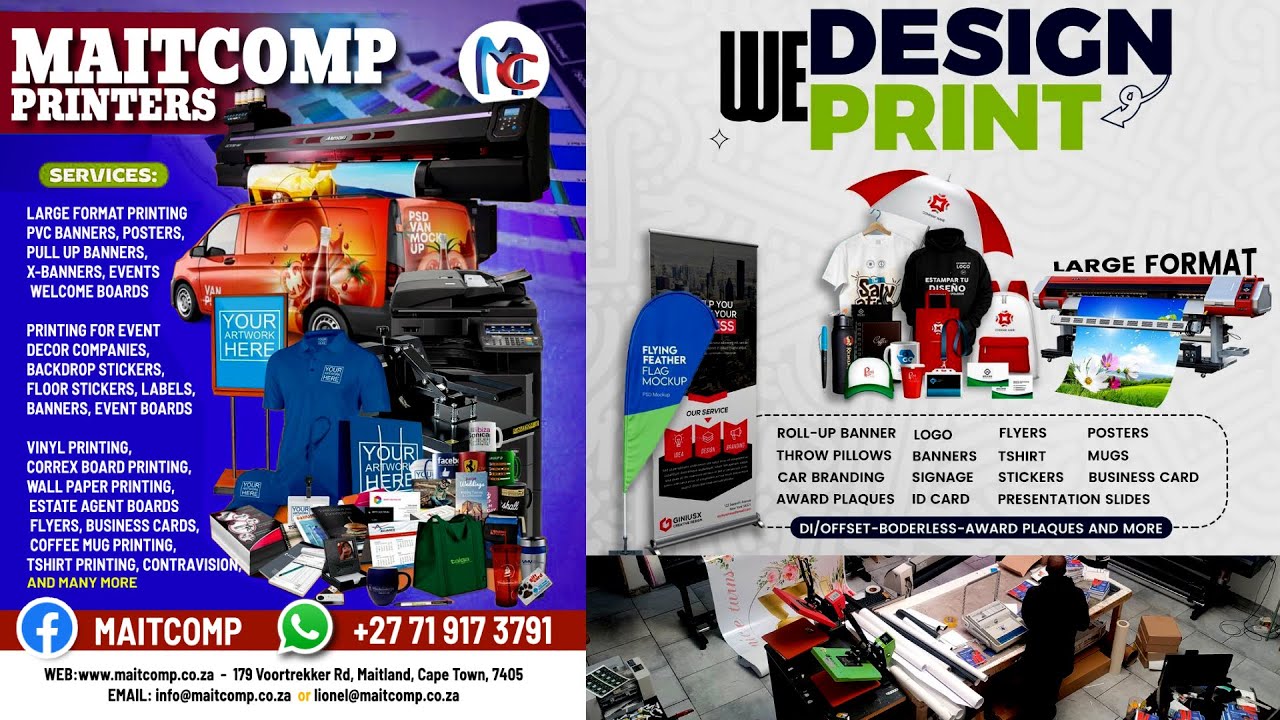 Maatskappy video MAITCOMP PRINTERS
