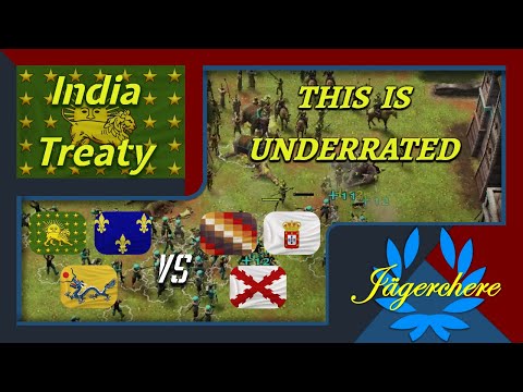 Foreign Trading Company IS ACTUALLY GOOD! | 3v3 Treaty with Indian | AOE III: DE