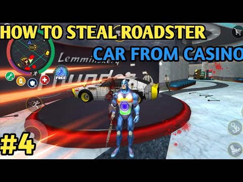 STEAL ROADSTER CAR FROM CASINO | ROPE HERO VICE TOWN #1