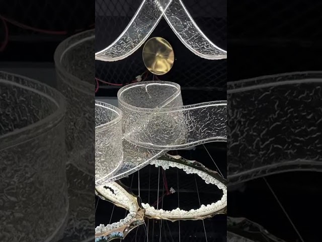 نجفة مودرن اكريليك 110 سم ذهبي