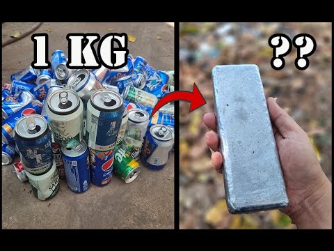 Massive Can Meltdown - 1kg Can Melting - ASMR Metal Melting - Trash To Treasure
