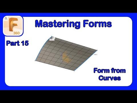 Fusion 360 Form Mastery - Part 15 - Creating and Using Curves in 3D to Control Form Bodies